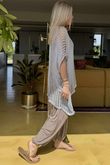 Made in Italy Fisherman Layering Knit Dove